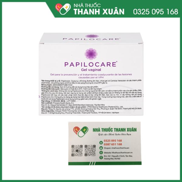 Gel đặt âm đạo Papilocare - Giải pháp trong hỗ trợ đào thải HPV